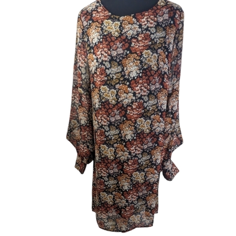 Molly Bracken women's sheath dress autumn colours fall colours size S